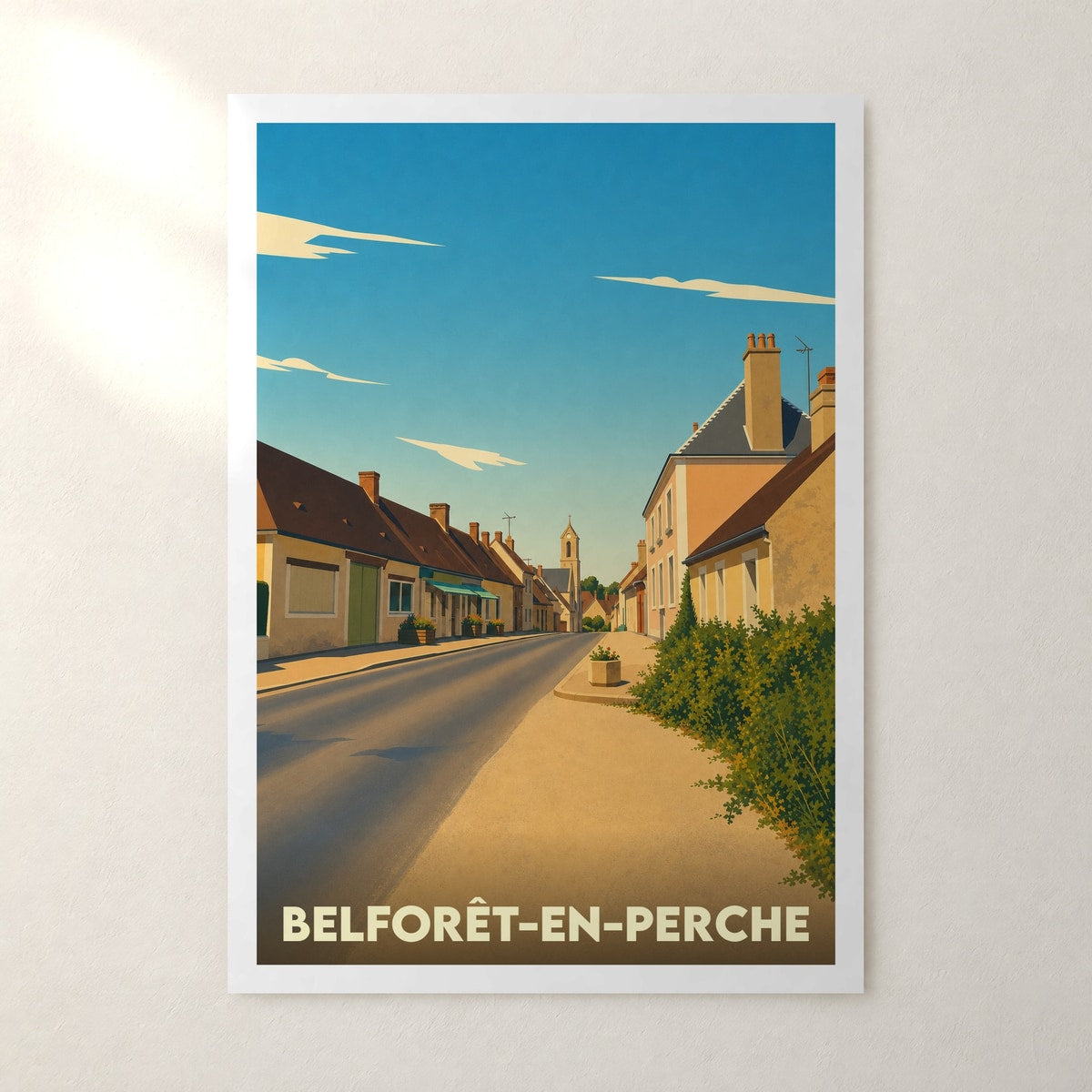 Affiche Belforêt-en-Perche – sans cadre, accrochée au mur