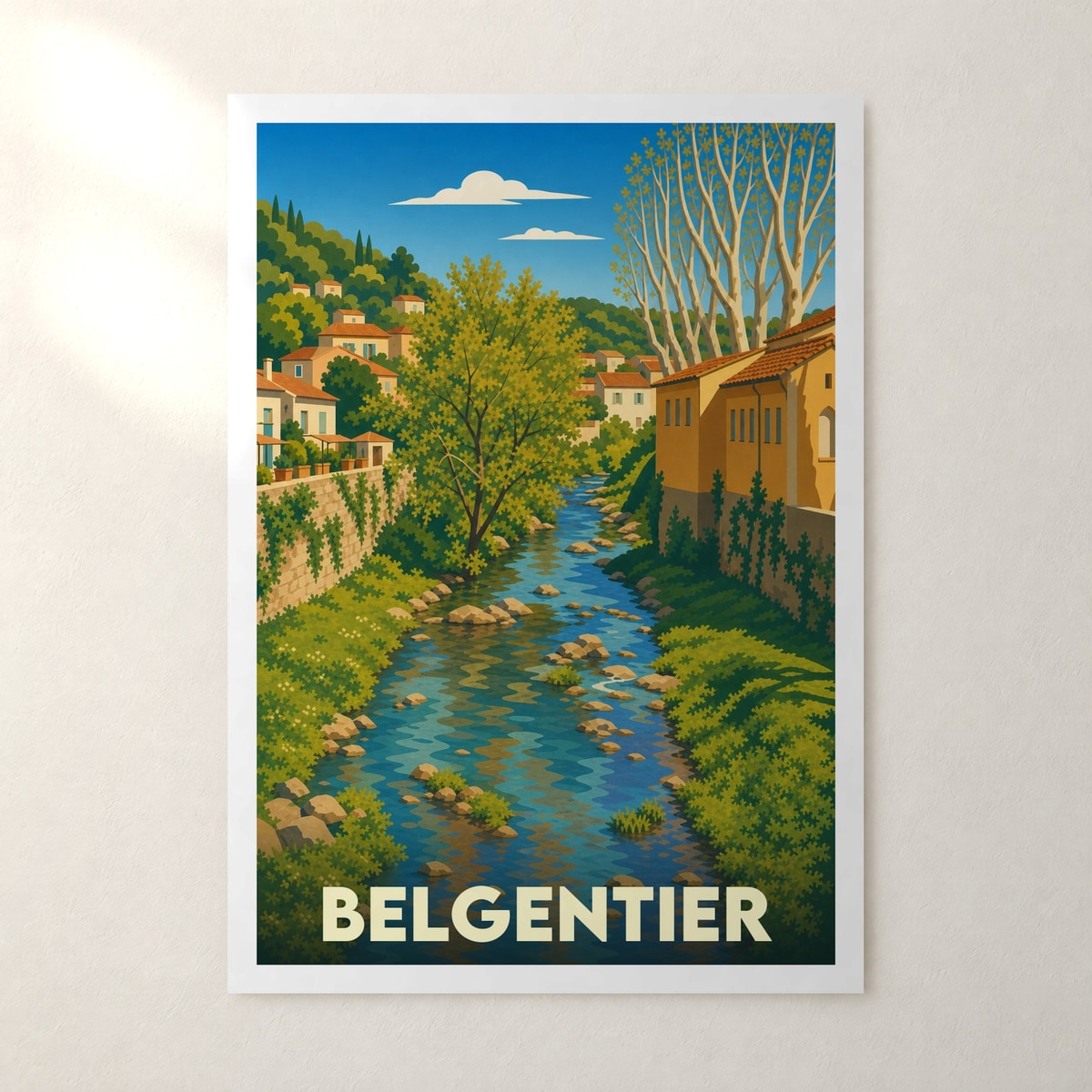 Affiche Belgentier – sans cadre, accrochée au mur