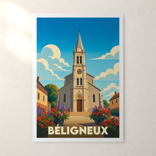 Affiche Béligneux – sans cadre, accrochée au mur