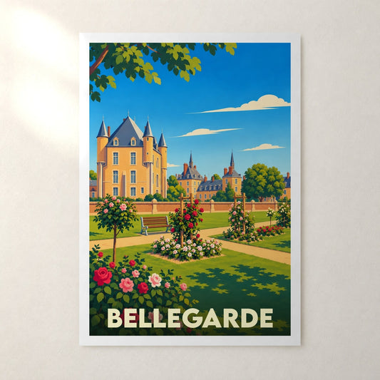 Affiche Bellegarde (Loiret) – sans cadre, accrochée au mur