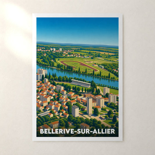 Affiche Bellerive-sur-Allier – sans cadre, accrochée au mur