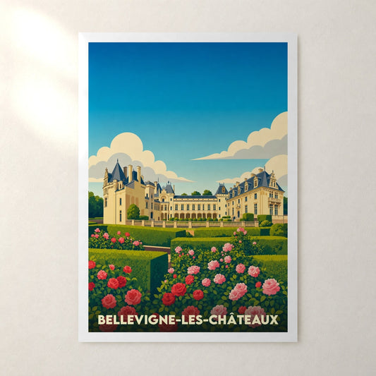 Affiche Bellevigne-les-Châteaux – sans cadre, accrochée au mur