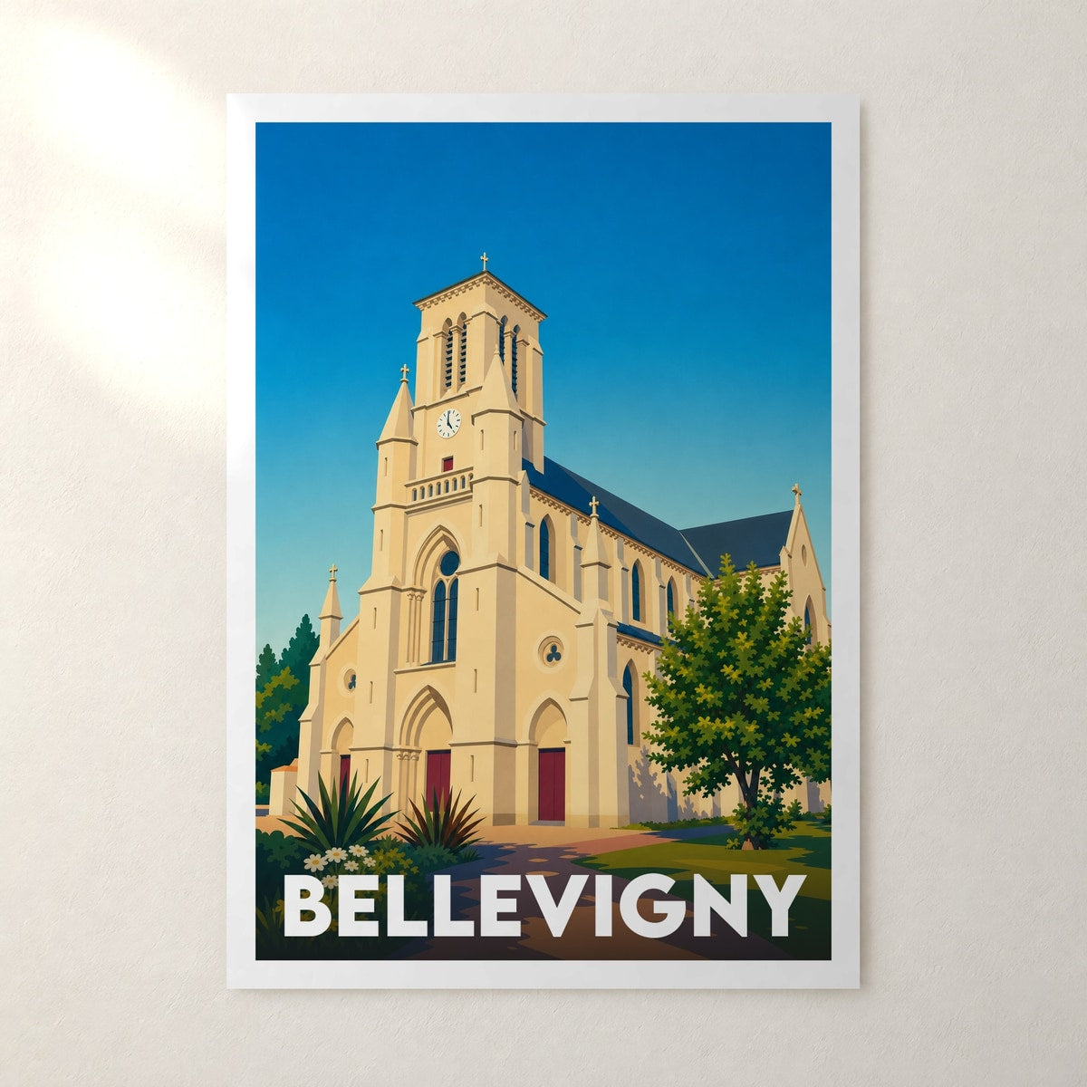 Affiche Bellevigny – sans cadre, accrochée au mur
