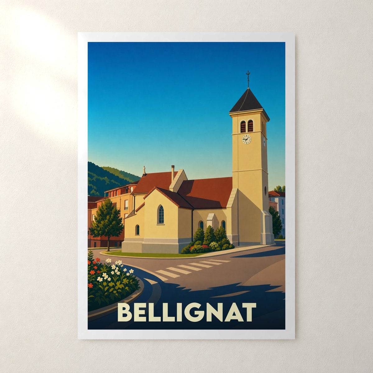 Affiche Bellignat – sans cadre, accrochée au mur