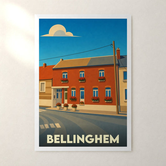 Affiche Bellinghem – sans cadre, accrochée au mur
