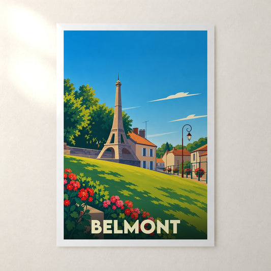 Affiche Belmont (Haute-Marne) – sans cadre, accrochée au mur