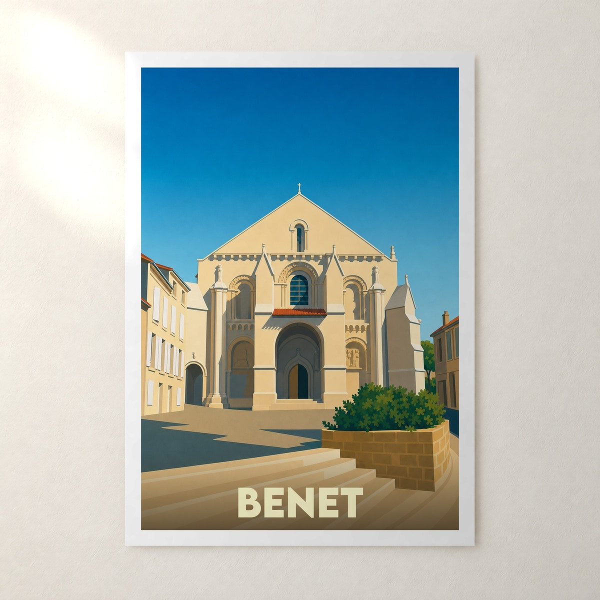 Affiche Benet – sans cadre, accrochée au mur