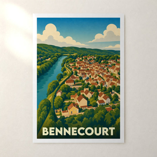 Affiche Bennecourt – sans cadre, accrochée au mur