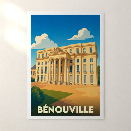 Affiche Bénouville – sans cadre, accrochée au mur