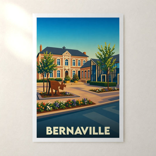 Affiche Bernaville – sans cadre, accrochée au mur