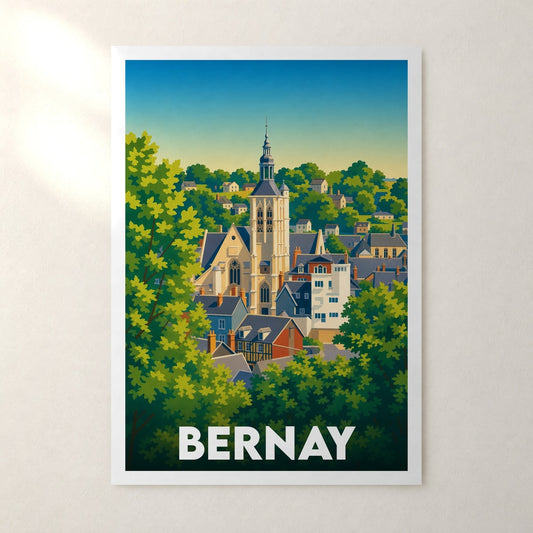 Affiche Bernay – sans cadre, accrochée au mur