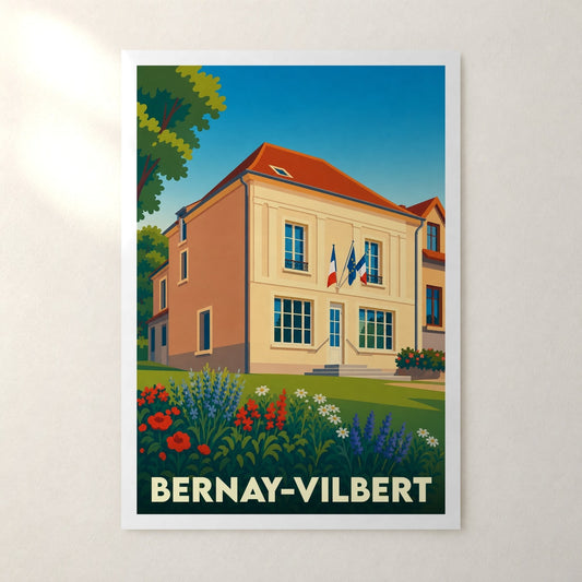 Affiche Bernay-Vilbert – sans cadre, accrochée au mur