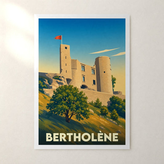 Affiche Bertholène – sans cadre, accrochée au mur