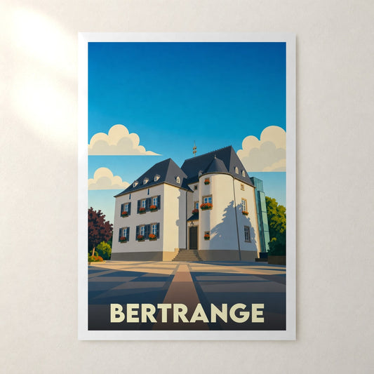 Affiche Bertrange – sans cadre, accrochée au mur