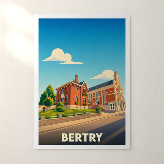 Affiche Bertry – sans cadre, accrochée au mur