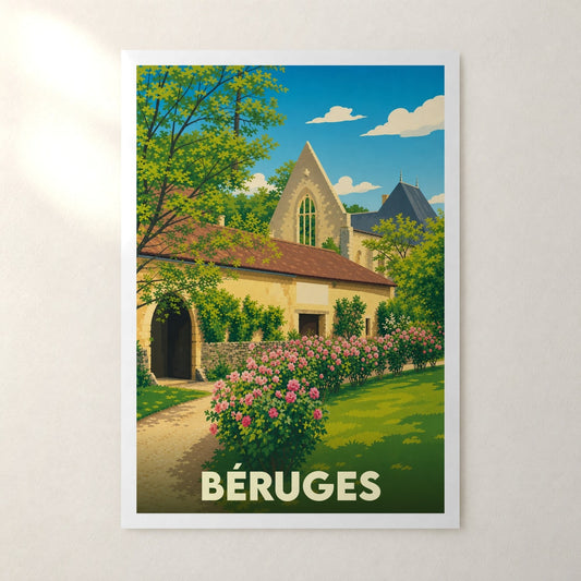 Affiche Béruges – sans cadre, accrochée au mur