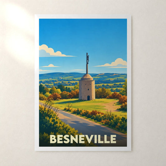 Affiche Besneville – sans cadre, accrochée au mur