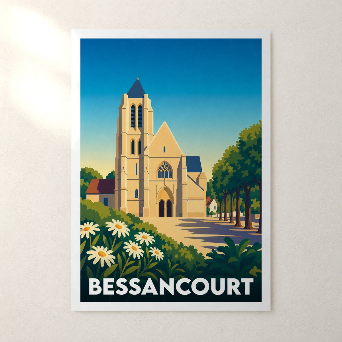 Affiche Bessancourt – sans cadre, accrochée au mur