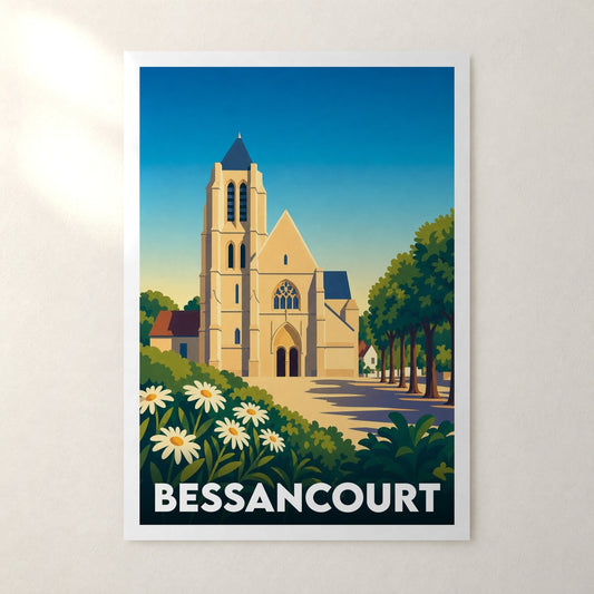 Affiche Bessancourt – sans cadre, accrochée au mur