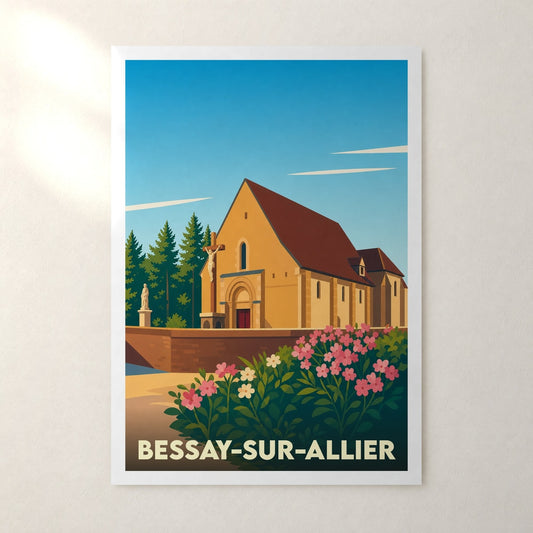 Affiche Bessay-sur-Allier – sans cadre, accrochée au mur