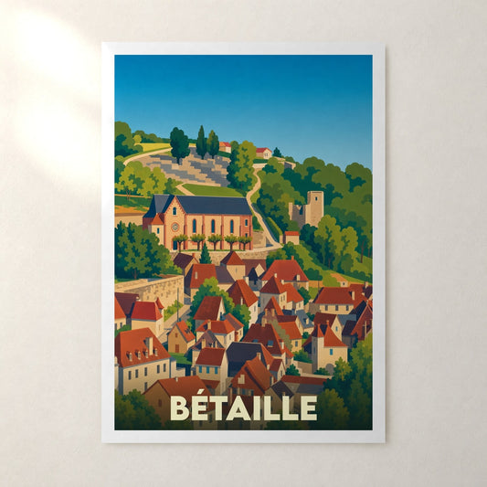 Affiche Bétaille – sans cadre, accrochée au mur