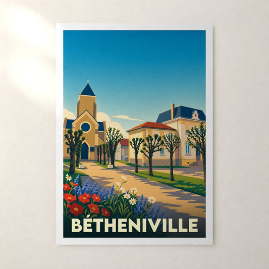 Affiche Bétheniville – sans cadre, accrochée au mur