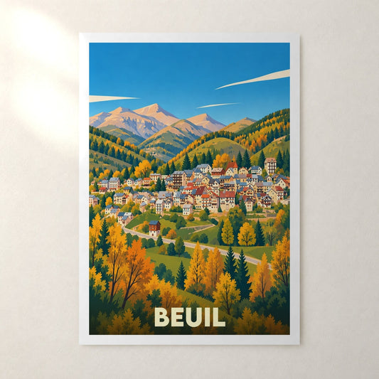 Affiche Beuil – sans cadre, accrochée au mur