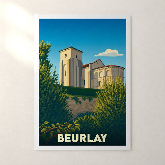 Affiche Beurlay – sans cadre, accrochée au mur