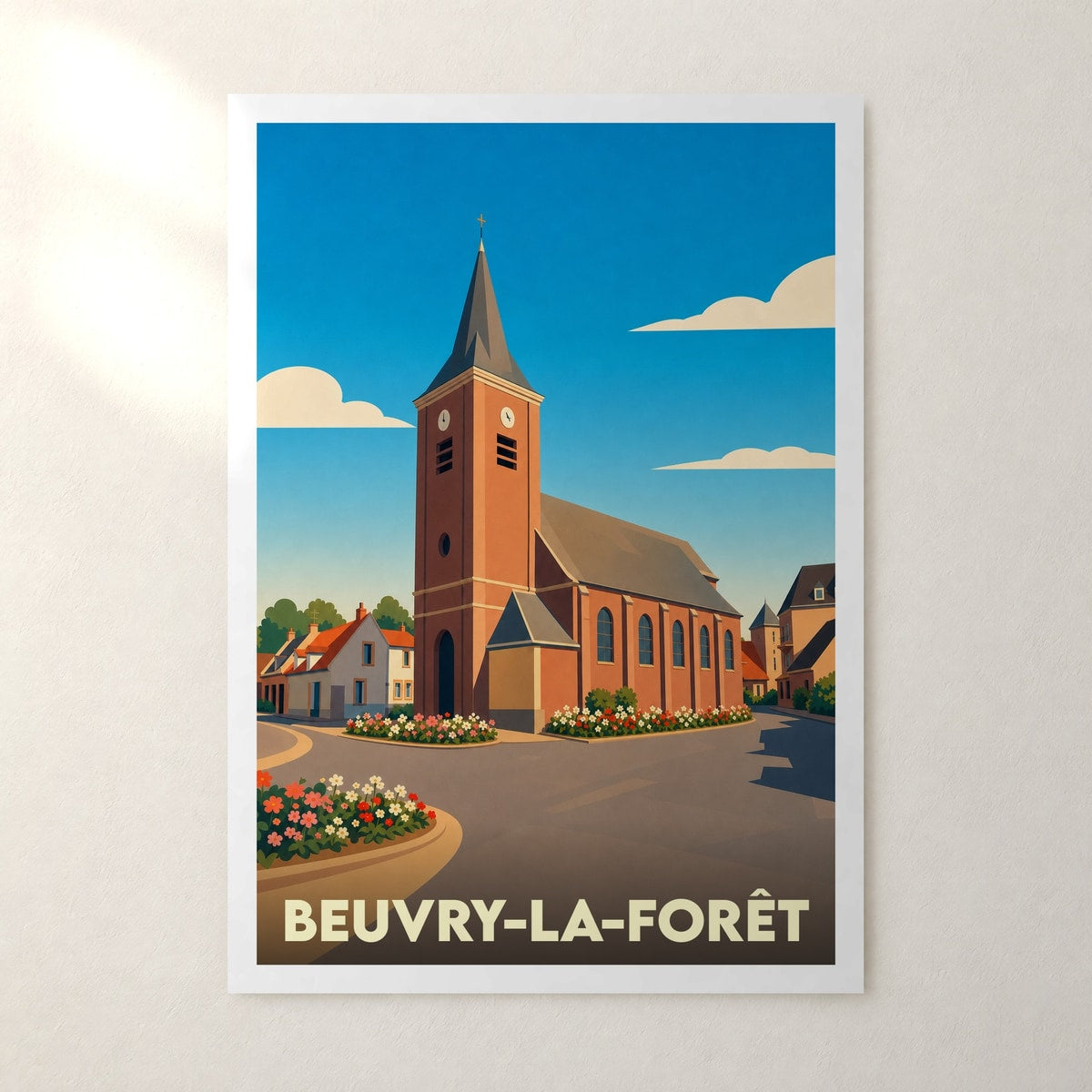 Affiche Beuvry-la-Forêt – sans cadre, accrochée au mur