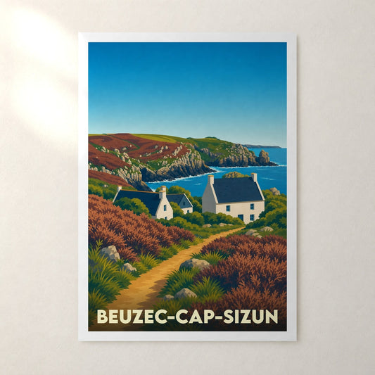Affiche Beuzec-Cap-Sizun – sans cadre, accrochée au mur