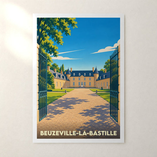 Affiche Beuzeville-la-Bastille – sans cadre, accrochée au mur