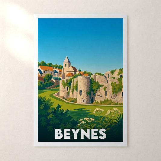 Affiche Beynes – sans cadre, accrochée au mur