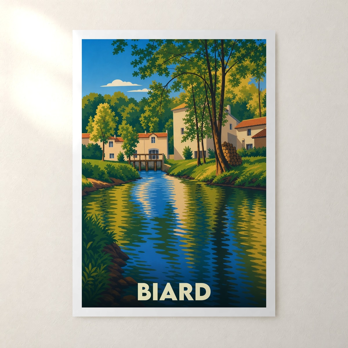 Affiche Biard – sans cadre, accrochée au mur