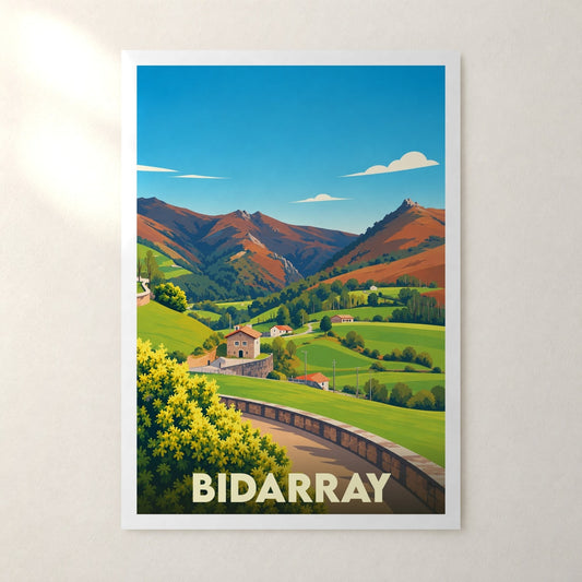 Affiche Bidarray – sans cadre, accrochée au mur