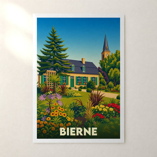 Affiche Bierne – sans cadre, accrochée au mur