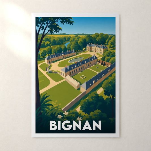 Affiche Bignan – sans cadre, accrochée au mur