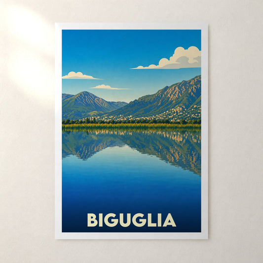 Affiche Biguglia – sans cadre, accrochée au mur