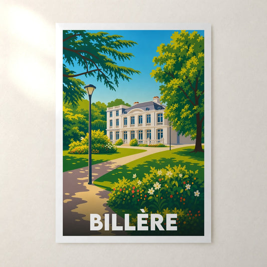 Affiche Billère – sans cadre, accrochée au mur