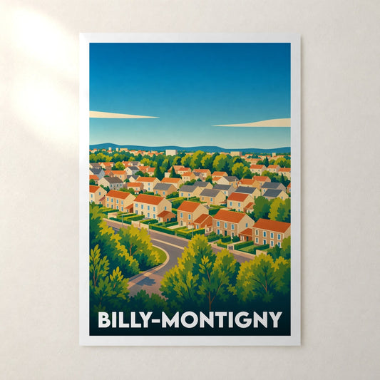 Affiche Billy-Montigny – sans cadre, accrochée au mur
