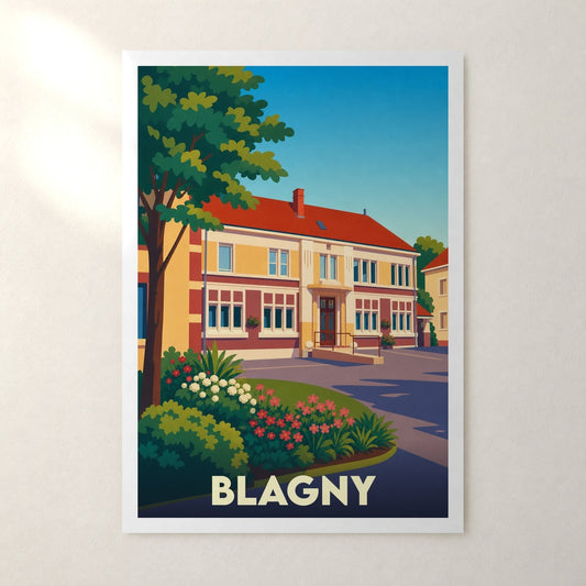 Affiche Blagny – sans cadre, accrochée au mur