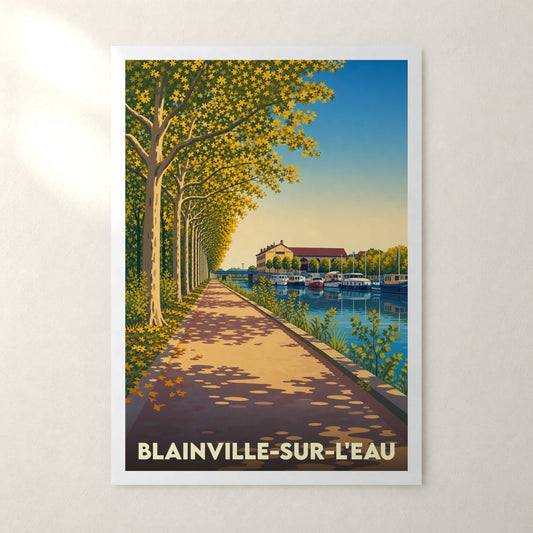 Affiche Blainville-sur-l'Eau – sans cadre, accrochée au mur