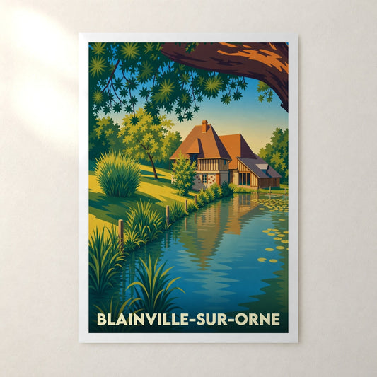 Affiche Blainville-sur-Orne – sans cadre, accrochée au mur