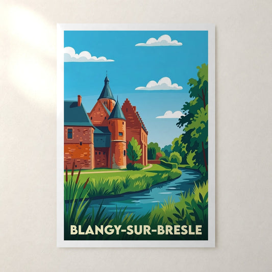 Affiche Blangy-sur-Bresle – sans cadre, accrochée au mur