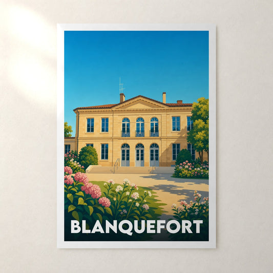 Affiche Blanquefort – sans cadre, accrochée au mur
