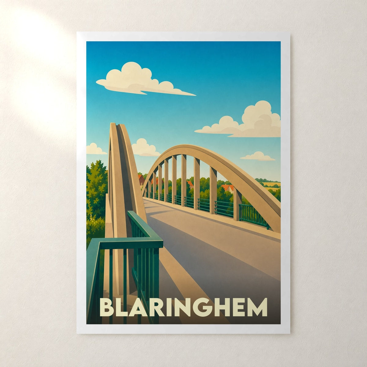 Affiche Blaringhem – sans cadre, accrochée au mur