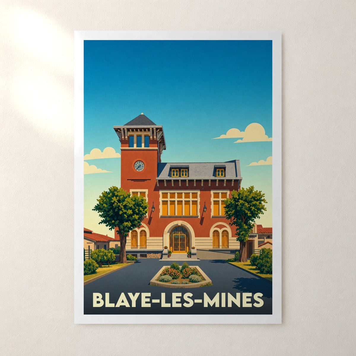 Affiche Blaye-les-Mines – sans cadre, accrochée au mur