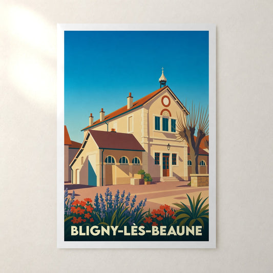 Affiche Bligny-lès-Beaune – sans cadre, accrochée au mur
