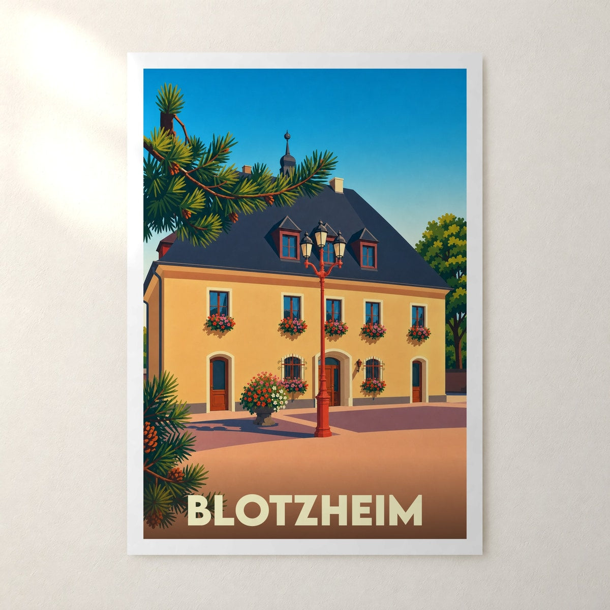 Affiche Blotzheim – sans cadre, accrochée au mur