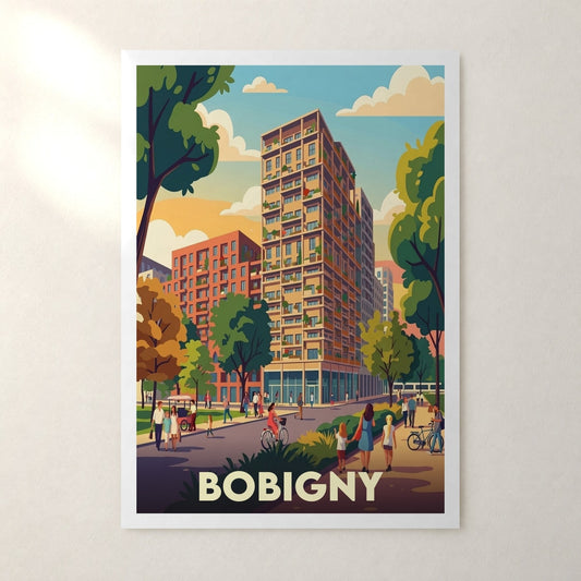 Affiche Bobigny – sans cadre, accrochée au mur