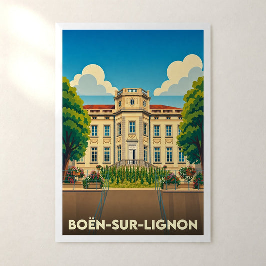 Affiche Boën-sur-Lignon – sans cadre, accrochée au mur